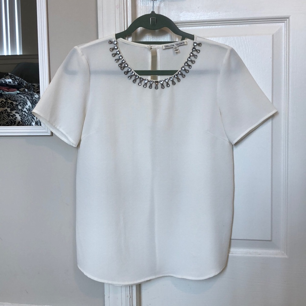 Collective concepts blouse with button back XS